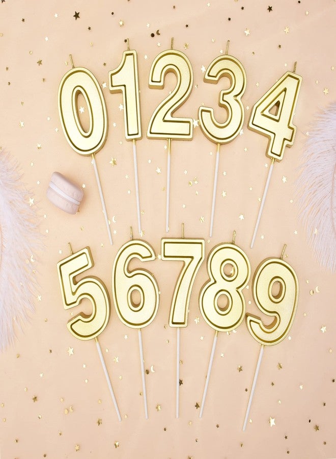 PHD CAKE 2.76 Inch Luxe Gold 1 Number Birthday Candles, Gold Number Candles, Cake Number Candles, Party Celebration - Image 3