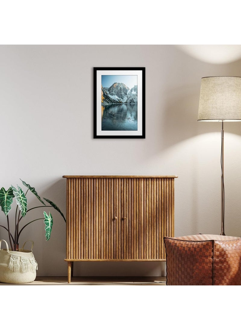 Americanflat Americanflat 14x20 Picture Frame with Polished Plexiglass  Use as 11x17 Frame with Mat or Display 14x20 Photo Without Mat  Epic Collection  Wide Picture Frames for Wall Display  Black  - Image 4