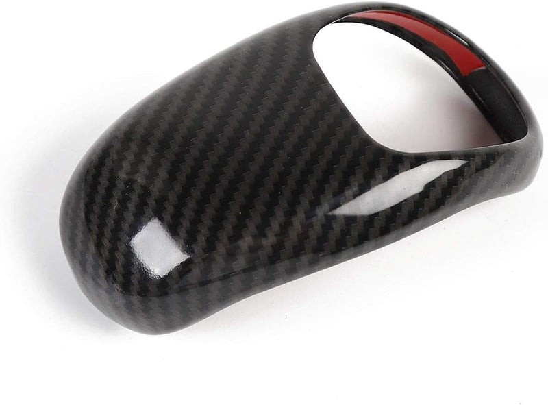 CheroCar Globally popular elegant design Gear Shift Knob Cover Stick Shifter Cap Cover Frame for 2014-2015 Jeep Grand Cherokee, for 2012-2014 Chrysler 300C, Interior Accessories (Carbon Fiber Grain) Quick available purchase options - Image 3
