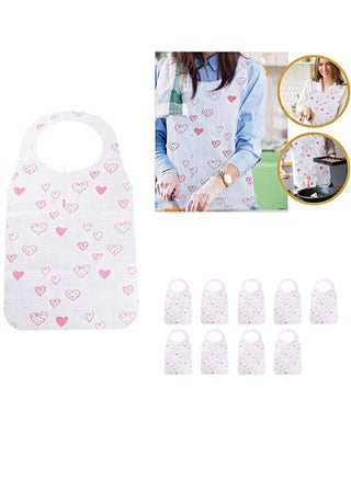 10pcs Adult Disposable Bibs，Food Catcher Bib, Crumb Catcher Bib, Clothing Protector For Elderly Disabled, Suitable For Seafood Boil, Grill Or Holiday Party Supplies - pzsku/ZE985DB94A05F0BB8BAD0Z/45/_/1724815214/683f2231-4018-4679-881b-802b4df82b92