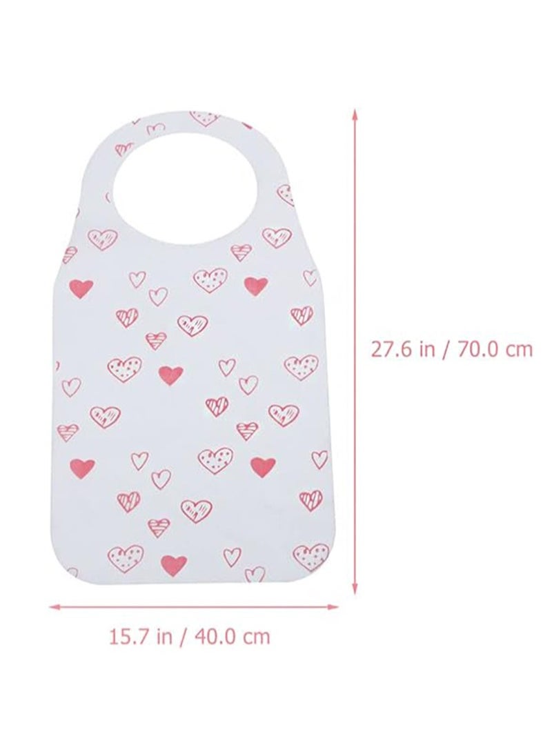 10pcs Adult Disposable Bibs，Food Catcher Bib, Crumb Catcher Bib, Clothing Protector For Elderly Disabled, Suitable For Seafood Boil, Grill Or Holiday Party Supplies