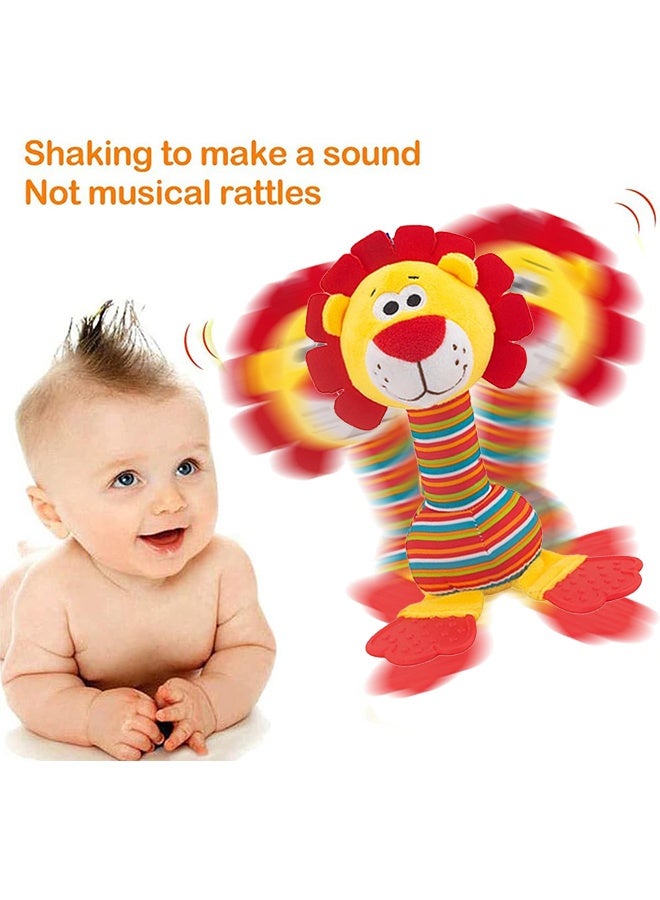 JS Baby Soft Rattle Development Handle Sensory Toy, Baby Soft Rattles Shaker, Infant Developmental Hand Grip Toys,  0-3-6 Months Old ﻿ - Image 2