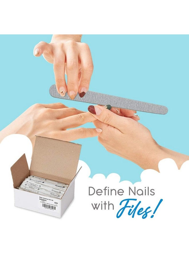 Flowery Flowery Disposable High-Speed Shiner, Dual-Grit 100/180 Nail Files, Individually Wrapped, Single-Use, 100 ct  - Image 3