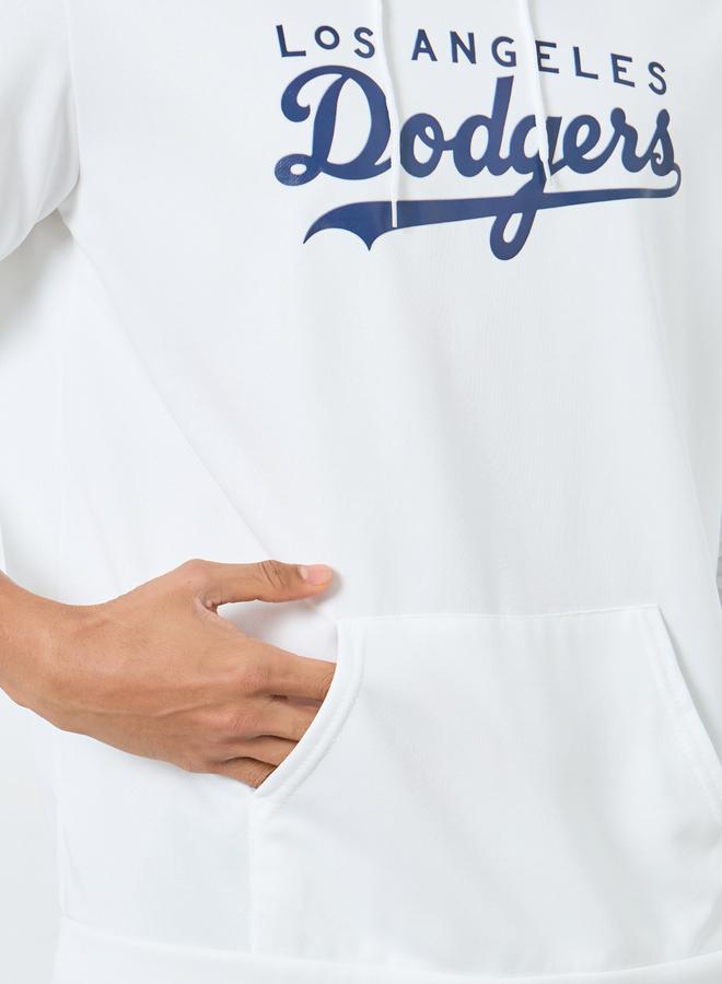 Take Two Men White Los Angeles Dodgers Print Hoodie - Image 4