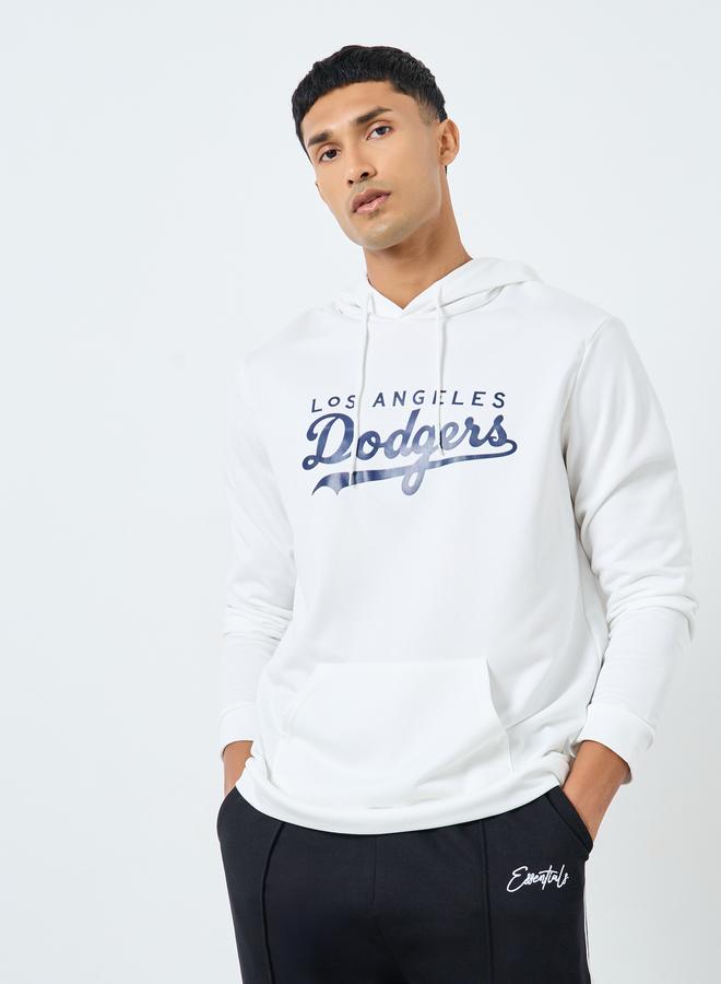Take Two Men White Los Angeles Dodgers Print Hoodie - Image 1
