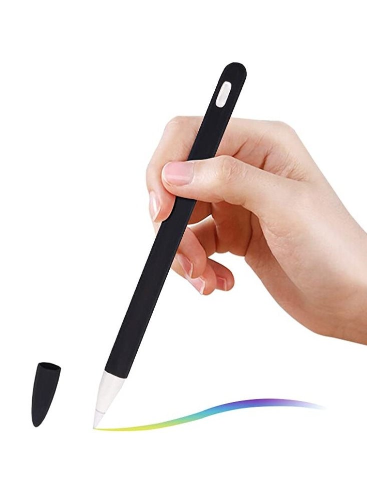 Generic - Silicone Case Sleeve Cover for Apple Pencil 2nd Generation iPad Pro 11 12.9 inch Protective Skin Holder Grip and Tip Cap Accessories - Image 1