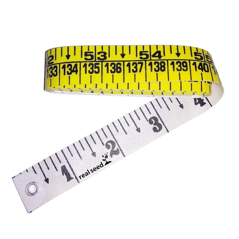 Real Seed Real Seed Synthetic Sewing Measuring Ruler Extra Heavy Durable Double Ink Coated Tailors Measurement Tape (Multicolour) - Image 1