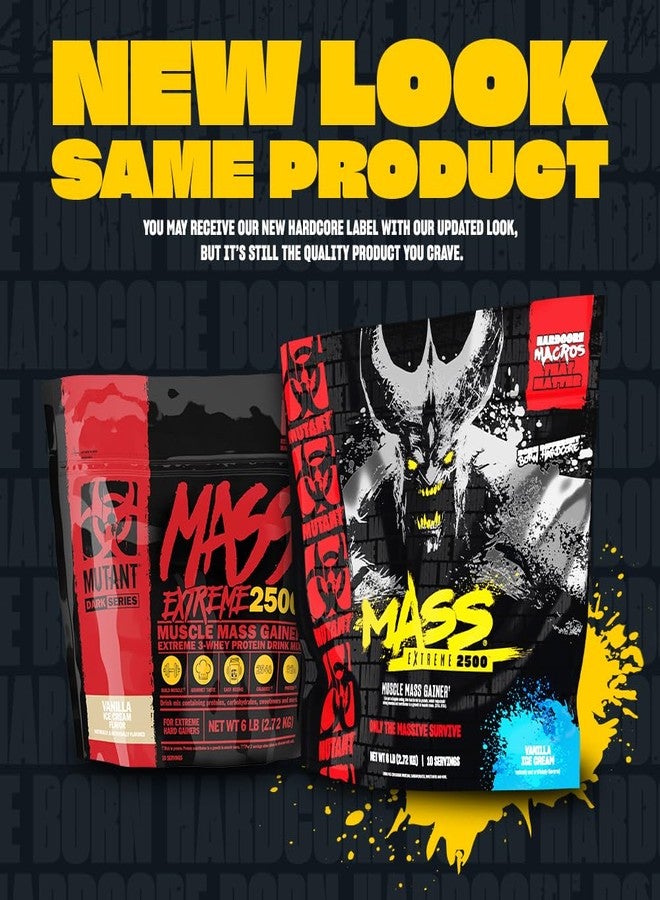 Mutant Mass Extreme Gainer, Whey Protein Powder, Triple Chocolate, 6 lbs - Image 2