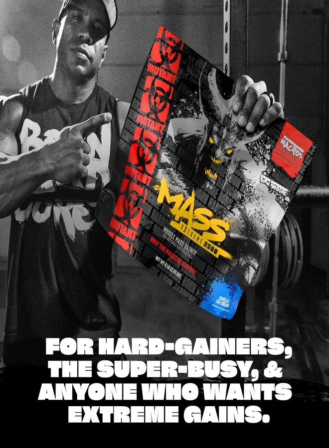 Mutant Mass Extreme Gainer, Whey Protein Powder, Triple Chocolate, 6 lbs - Image 3