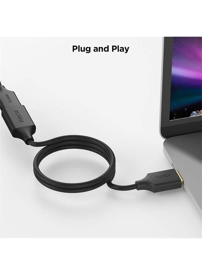 QGeeM QG-HD19 4K HDMI 2.0 Extension Cable Supports 3D, HD, 2160p, Compatible With Roku Fire Stick 1.8m Length  - Image 2