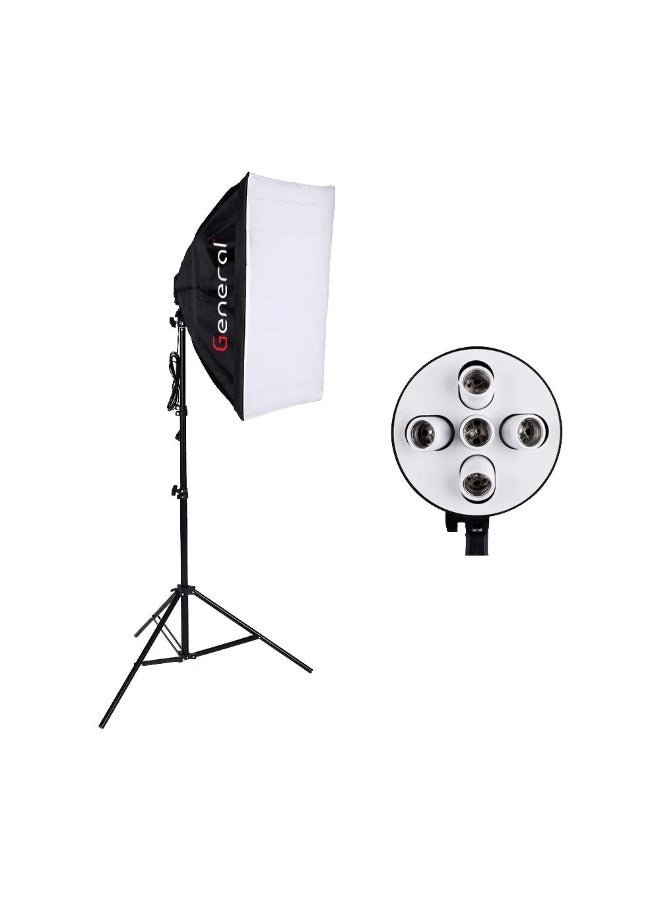 عام General soft box with 5 lamp holder TL-5 with Stand WT 801 - Image 1