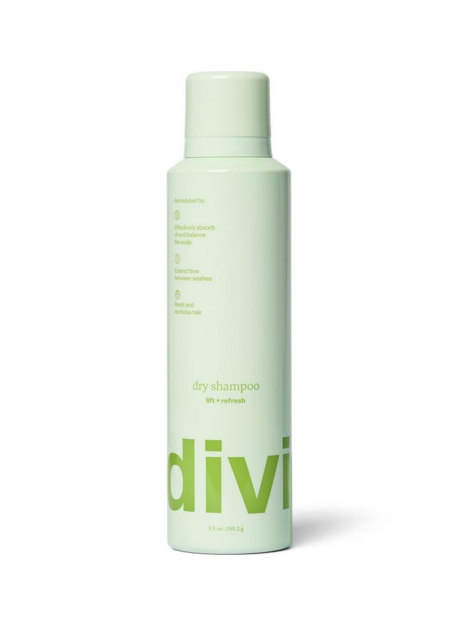 DiVi - divi Dry Shampoo Spray for Women - Formulated to Absorb Oil, Balance the Scalp and Extend Time Between Washes - Free of Benzene, Butane, Propane and Talc, 5.3oz (1 Pack) - Image 1