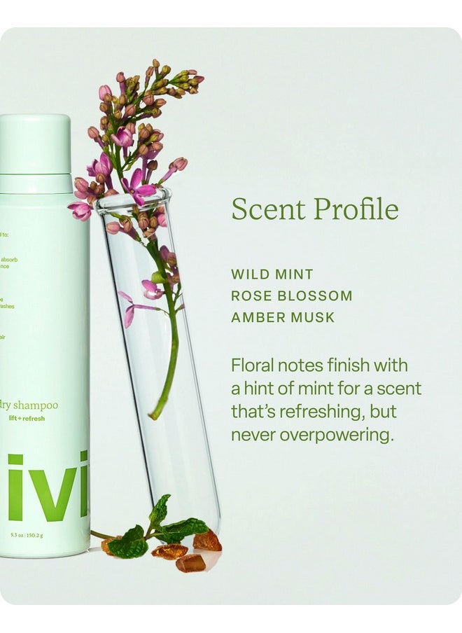 DiVi - divi Dry Shampoo Spray for Women - Formulated to Absorb Oil, Balance the Scalp and Extend Time Between Washes - Free of Benzene, Butane, Propane and Talc, 5.3oz (1 Pack) - Image 1
