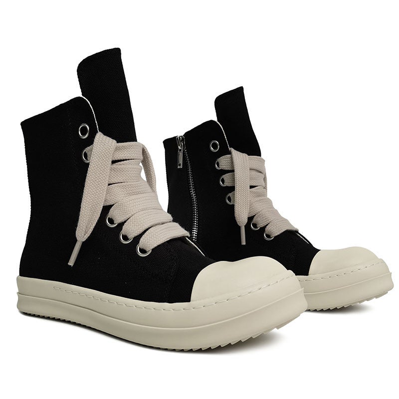 Unisex Breathable Canvas Sneakers with Cushioned Insole and Non-Slip Rubber Sole - Image 5
