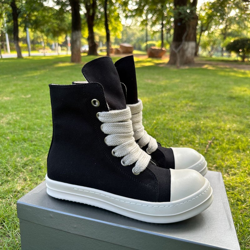 Unisex Breathable Canvas Sneakers with Cushioned Insole and Non-Slip Rubber Sole - Image 3