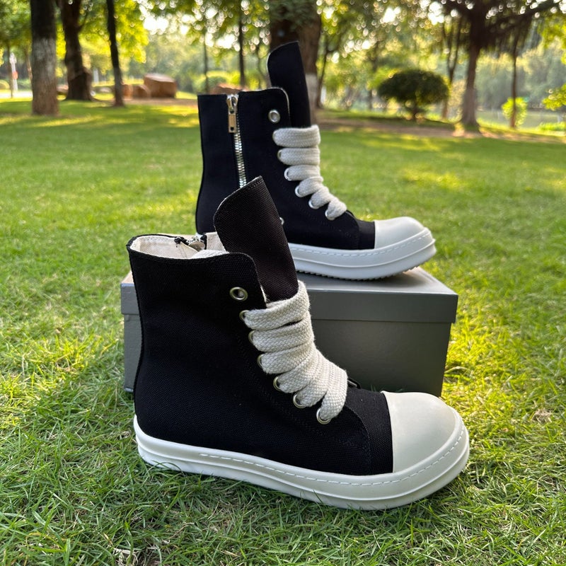 Unisex Breathable Canvas Sneakers with Cushioned Insole and Non-Slip Rubber Sole - Image 2