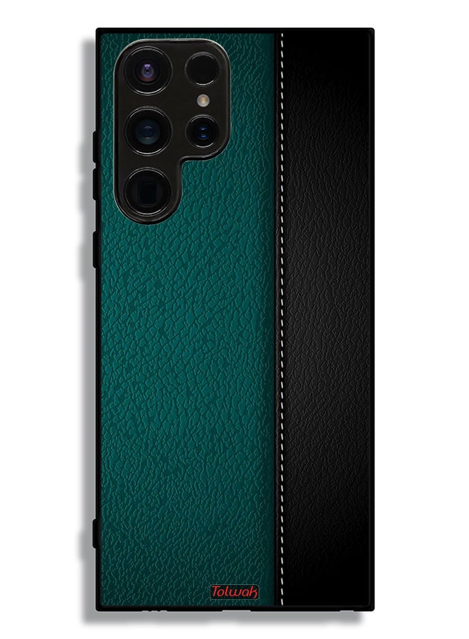 Tolwak Samsung Galaxy S23 Ultra 5G Protective Case Cover Leather Pattern - Image 3