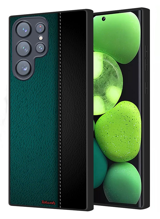 Tolwak Samsung Galaxy S23 Ultra 5G Protective Case Cover Leather Pattern - Image 1