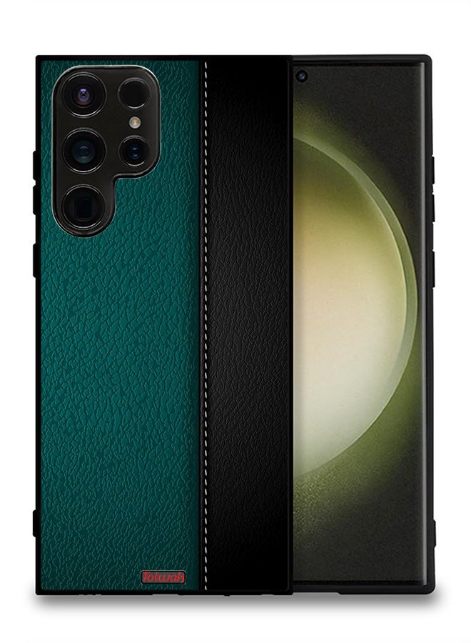 Tolwak Samsung Galaxy S23 Ultra 5G Protective Case Cover Leather Pattern - Image 2