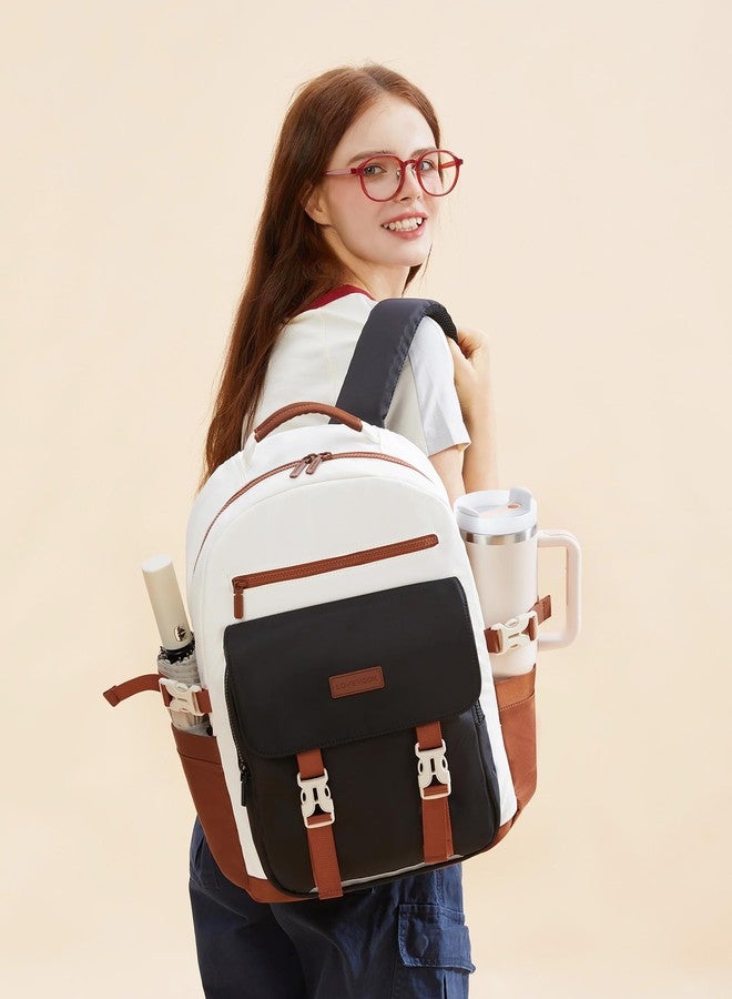 LOVEVOOK School Backpack for Teen Girls，Casual School Backpack 14-18 Teenage 15.6 Inch Laptop Bookbag, Cute Big Student Laptop Backpack for College Women Middle High School Travel Daypack - Image 2