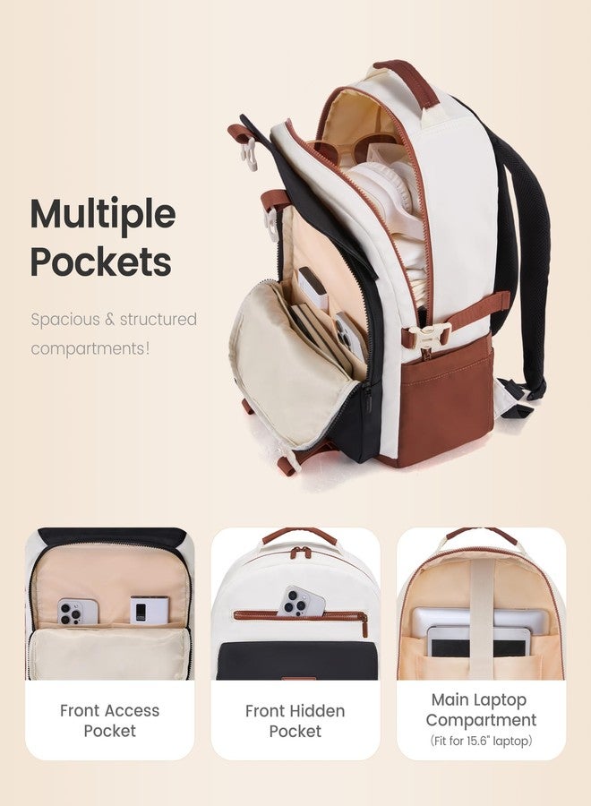 LOVEVOOK School Backpack for Teen Girls，Casual School Backpack 14-18 Teenage 15.6 Inch Laptop Bookbag, Cute Big Student Laptop Backpack for College Women Middle High School Travel Daypack - Image 3