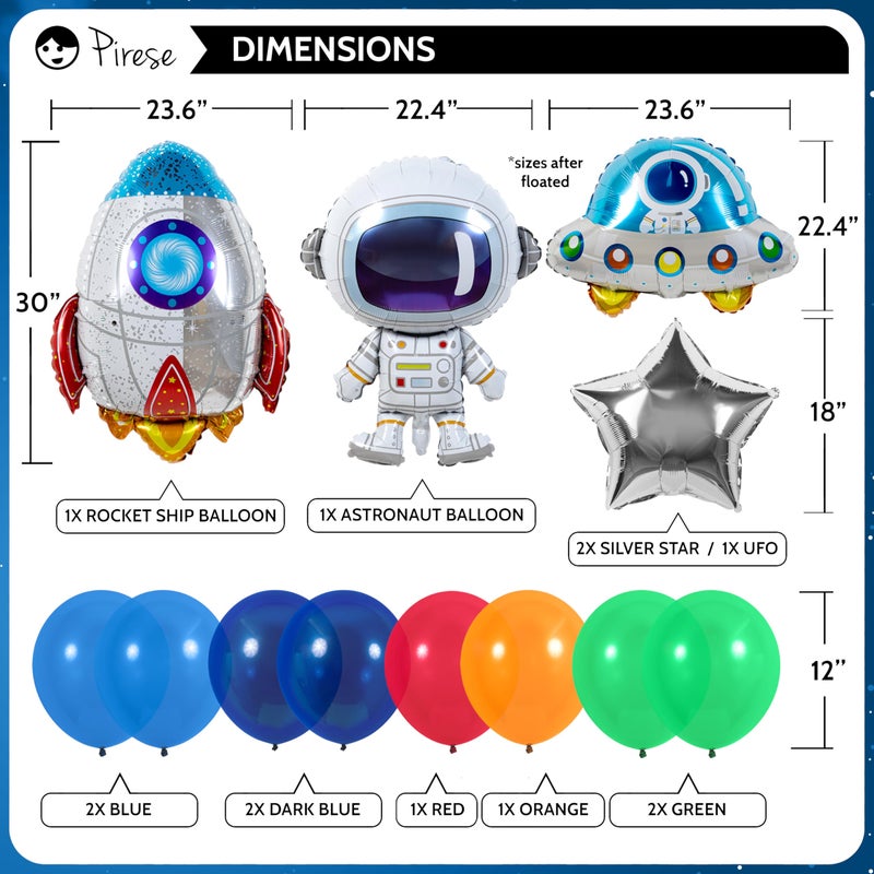 Pirese Space Birthday Decorations, Space Birthday Banner, Space Party Decorations | Astronaut Birthday Decorations | Galaxy Birthday Party Decorations | Outer Space Birthday Banner | Outer Space Party - Image 4