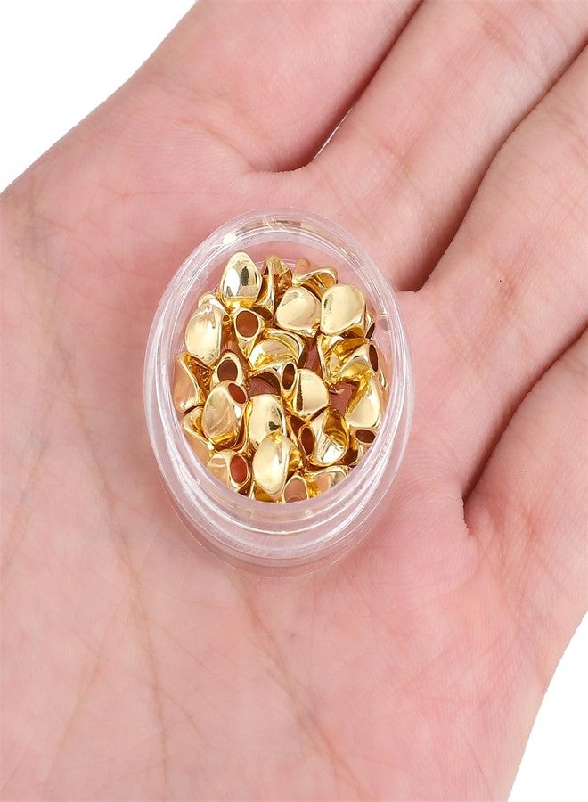 BEADIA 14K Gold Plated Twisted Spacer Beads 4x5mm 30pcs for Jewelry Making Findings Non Tarnish - Image 5