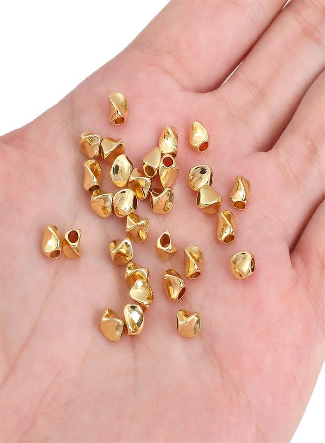 BEADIA 14K Gold Plated Twisted Spacer Beads 4x5mm 30pcs for Jewelry Making Findings Non Tarnish - Image 4
