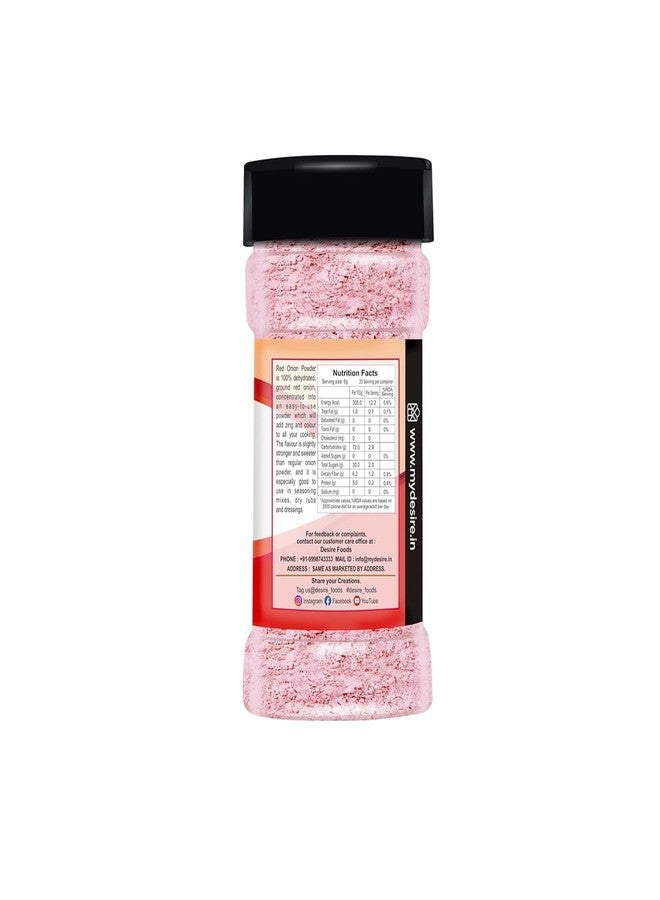 Desire Red Onion Powder 100 Gram |Pure & Natural Dehydrated Red Onion Powder | Ideal for Cooking, Seasoning & Spices | No Additives - Image 2