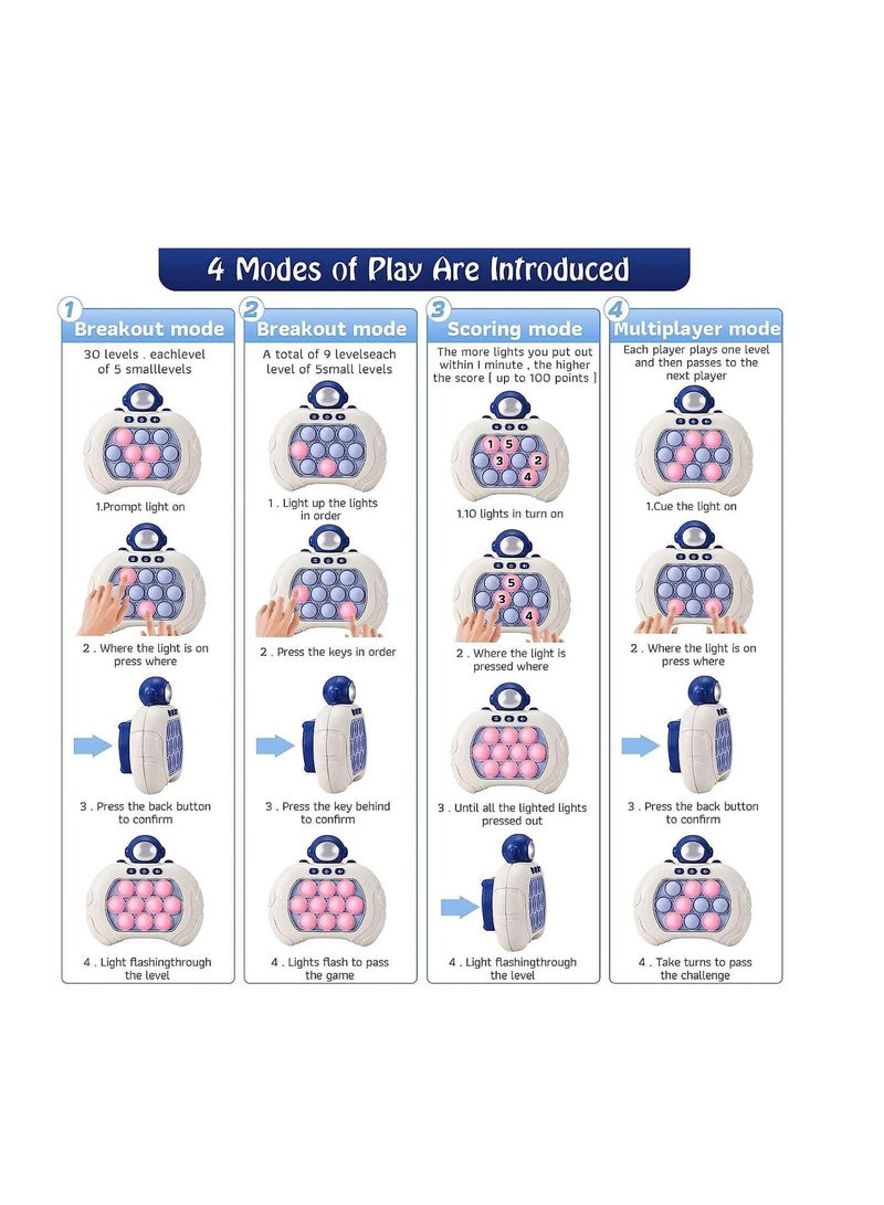 general Electronic Quick Push Light Up Pop Game Fidget Toys for Adults and Kids with Lanyard,Puzzle Game Machine Push Pop Bubble Fidget Sensory Toy Birthday Gifts - Image 4