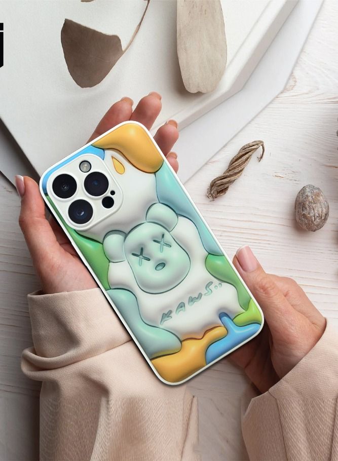 AMERTEER iPhone 14 Pro Case 3D Glass Lovely & Shockproof Cover - Image 5