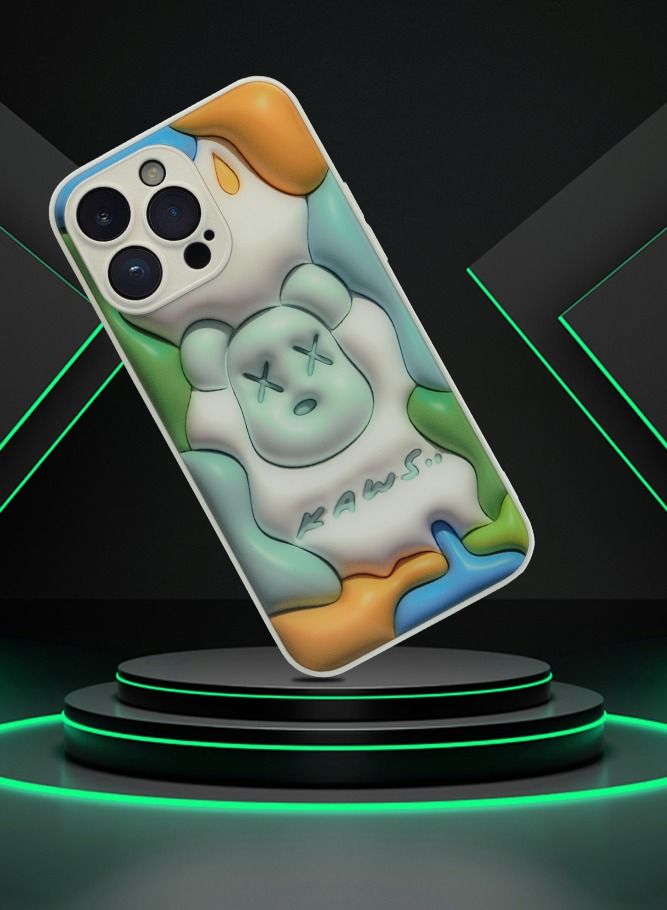 AMERTEER iPhone 14 Pro Case 3D Glass Lovely & Shockproof Cover - Image 2