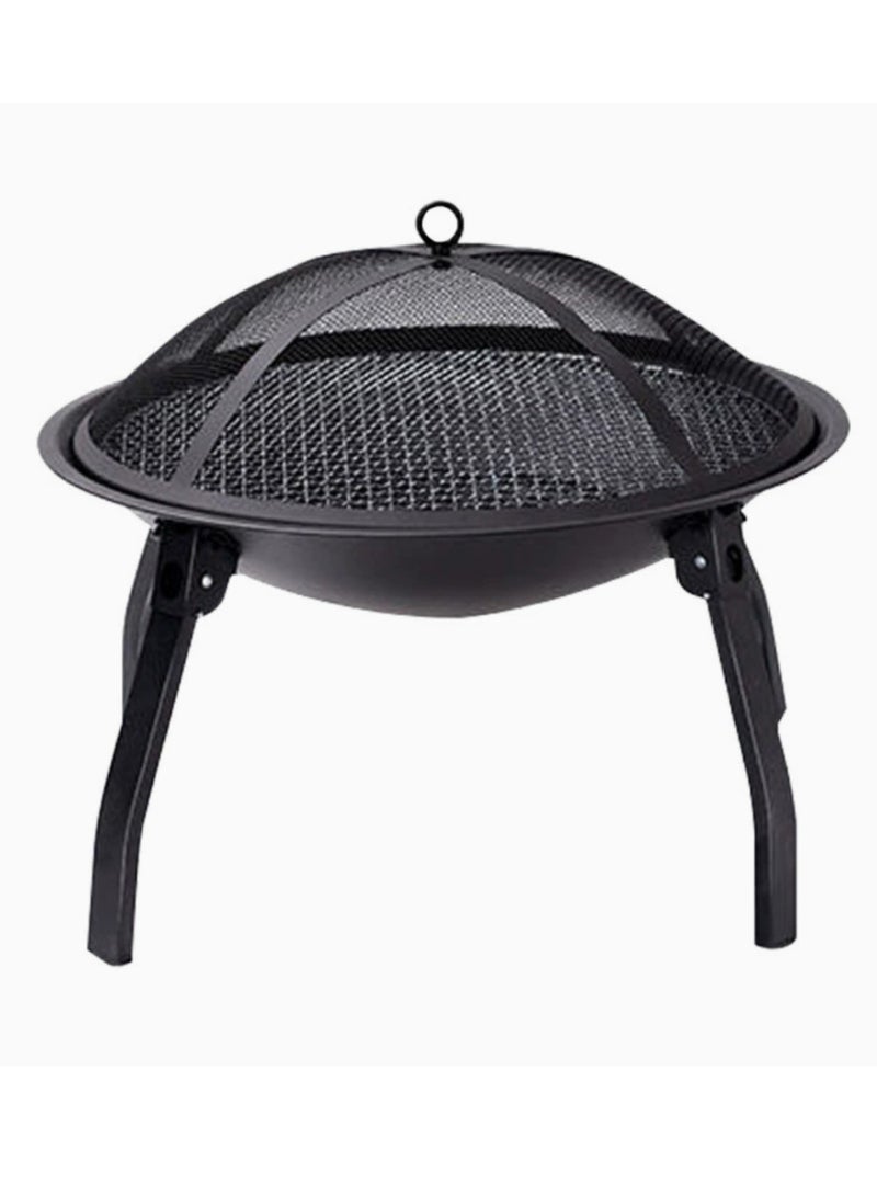 فلوينغ حفرة نار خارجية محمولة بأرجل قابلة للطي 54 × 54 × 44.5 سم - Image 1