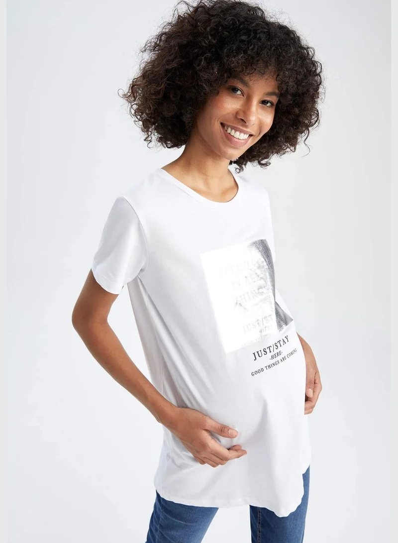 DeFacto Regular Fit Short Sleeve Picture Print T-Shirt