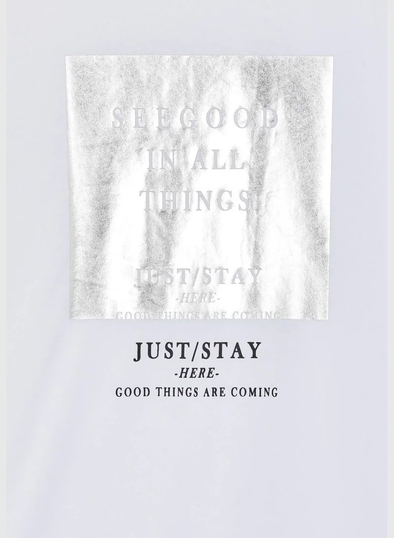 DeFacto Regular Fit Short Sleeve Picture Print T-Shirt