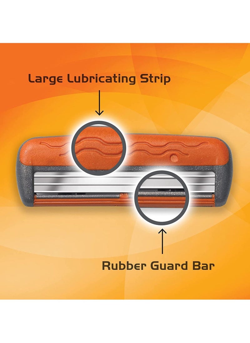 Bic - Comfort 3 Hybrid Disposable Men's Razor 3 Blade 1 Handle and 6 Cartridges - Image 1