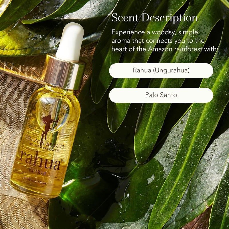 Rahua Elixir 1 Fl Oz - Pure Rahua Hair Oil for Healthy, Naturally Radiant Hair, Repairs and Restores Dry and Damaged Hair - Image 4