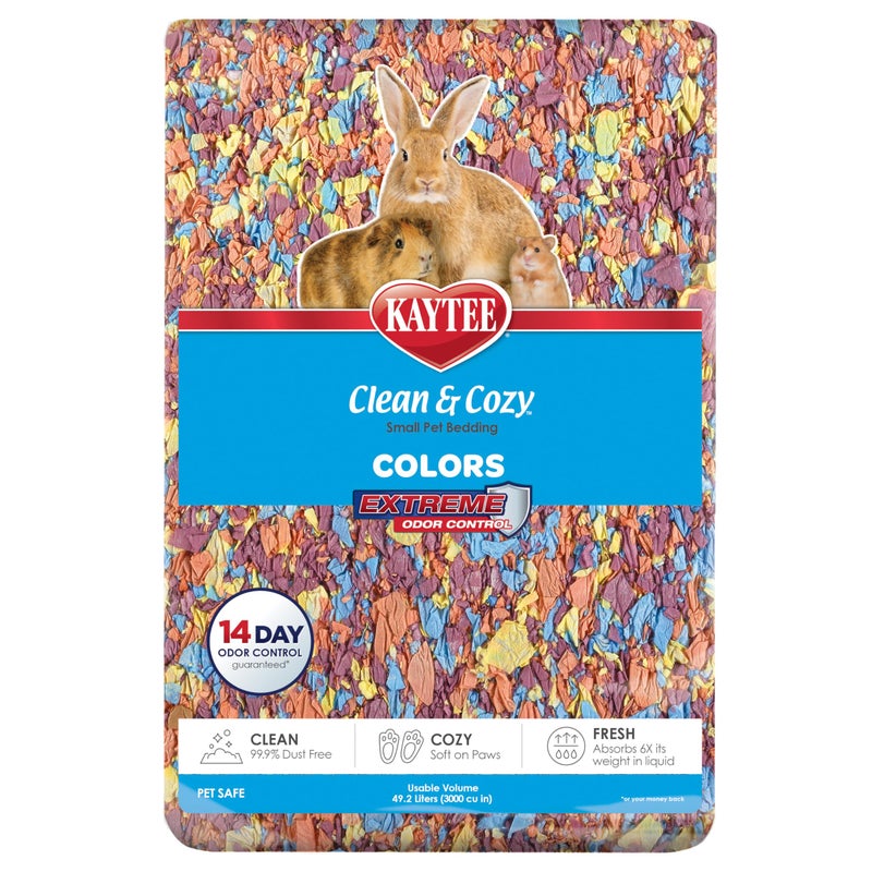 Kaytee Clean Cozy Colors Small Animal Bedding with Extreme Odor Control Kaleidoscope 492 Liters - Image 2