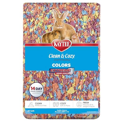 Kaytee Clean Cozy Colors Small Animal Bedding with Extreme Odor Control Kaleidoscope 492 Liters - Image 1