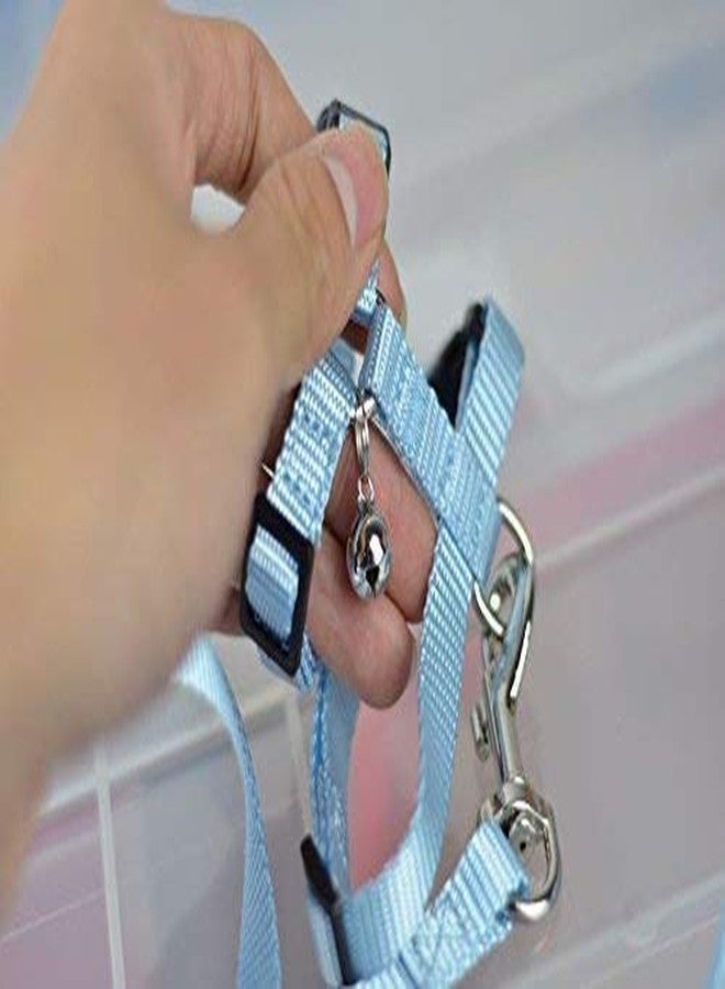 hokmly Adjustable Small Pet Hedgehog Harness for Training Playing Traction Rope (Blue) - Image 5