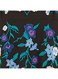 يامي All Over Floral Embroidery Midi Skater Dress