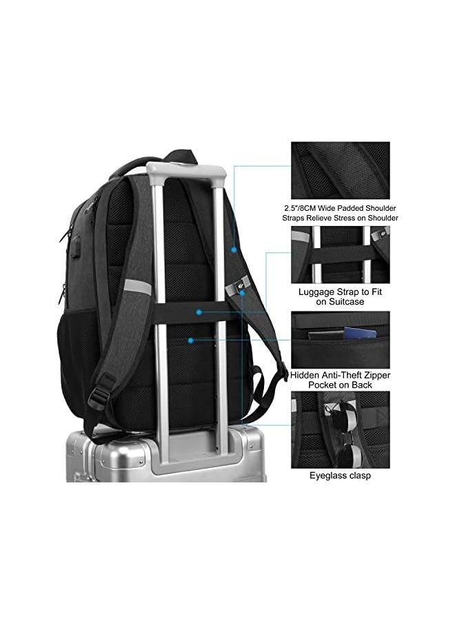 CAFELE Anti-Theft Laptop Backpack USB Travel Computer Backpack College Bookbag School Backpack