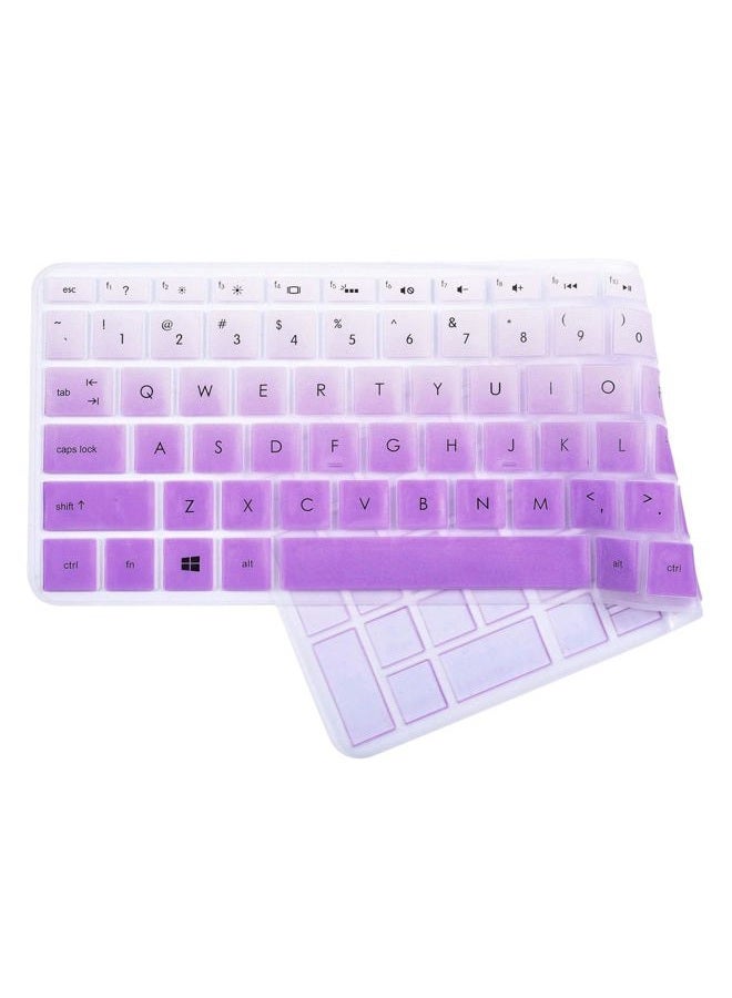 iKammo Keyboard Cover Skin Compatible 15.6 inch HP Pavilion x360 15-BR075NR / HP Pavilion 15-BS 15-BW 15-CC 15-CB 15-CD/HP Envy x360 15M-BP 15M-BQ,17.3 HP Envy 17M 17-BS Keyboard Covers (Omber Purple) - Image 4