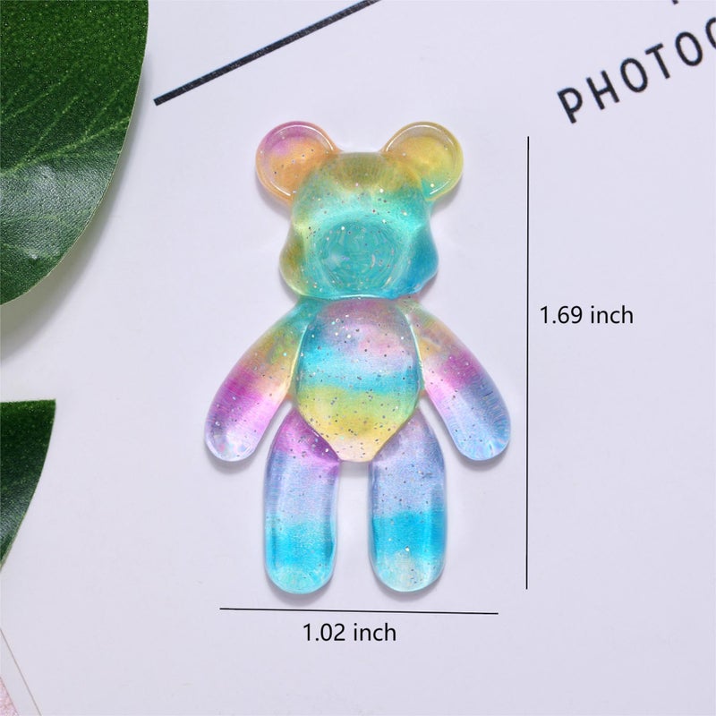 Aesnefe Pocket Bear Hug, Anxiety Relief Gifts, Mental Health Positivity Gift for Men Women, Autism Fidget Gifts, Surgery Worry Gift, Thoughtful Present for School Anxiet, Rainbow Blue - Image 5