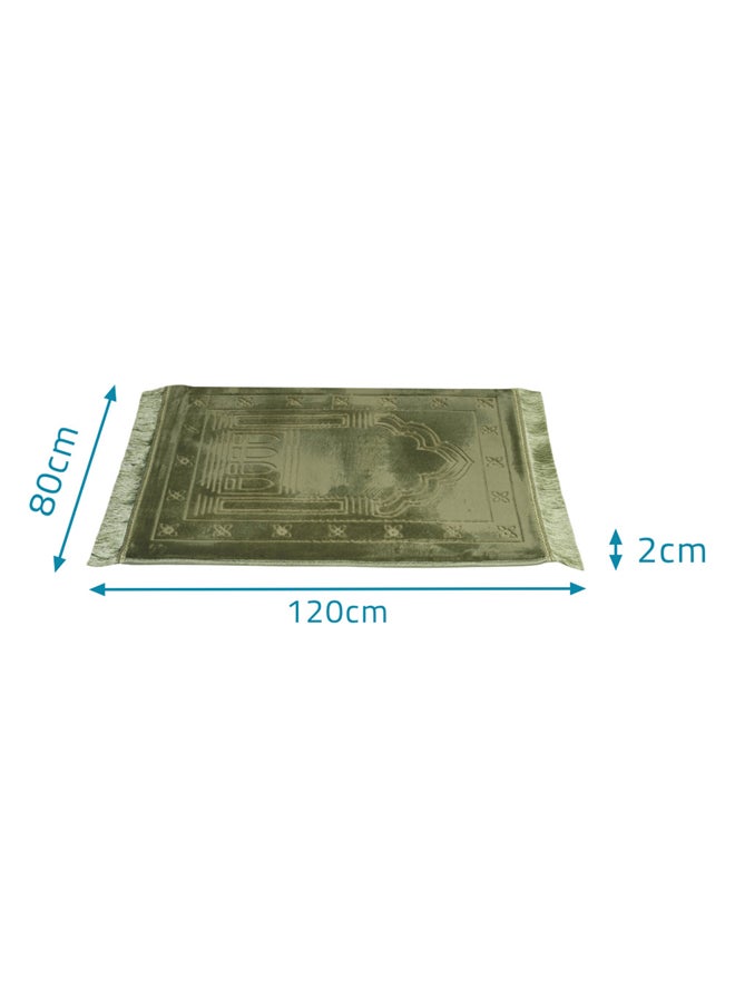 AL SANIDI Memori Foam Prayer Rug Comfortable Foam Prayer Rug Green Size120*70*3 Cm  - Image 5