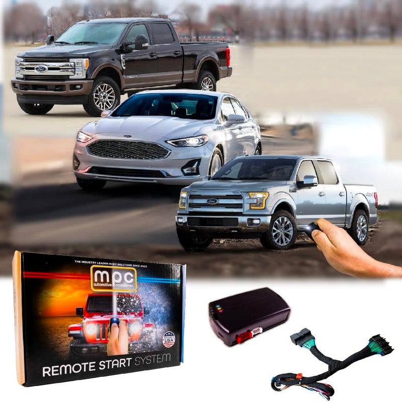 MPC Remote Start Kit for Ford F150 20152020 F250 F350 20172021 Fusion 20142019 Plug and Play Press Fob Lock Unlock Lock to Start No Honk Gas or Diesel