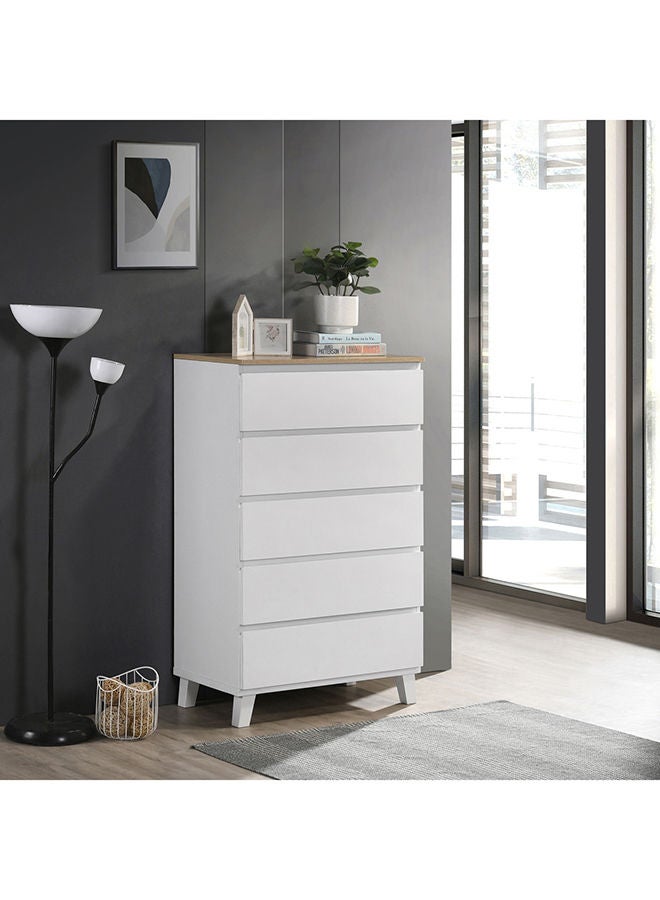 Home Box خزانة كولتورب بلس بـ 5 أدراج بأرجل 40 × 114.5 × 70 سم  - Image 1
