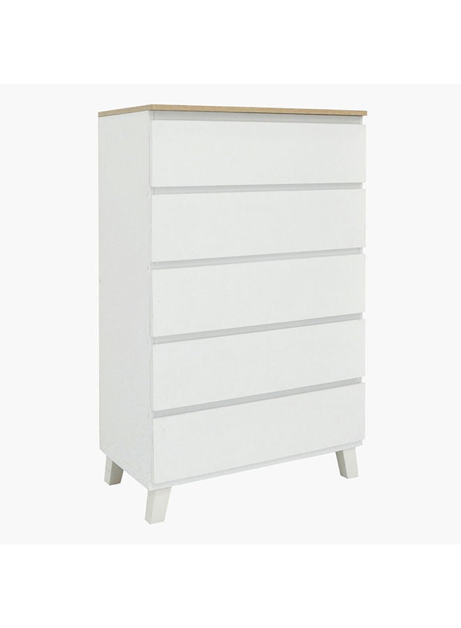 Home Box خزانة كولتورب بلس بـ 5 أدراج بأرجل 40 × 114.5 × 70 سم  - Image 2