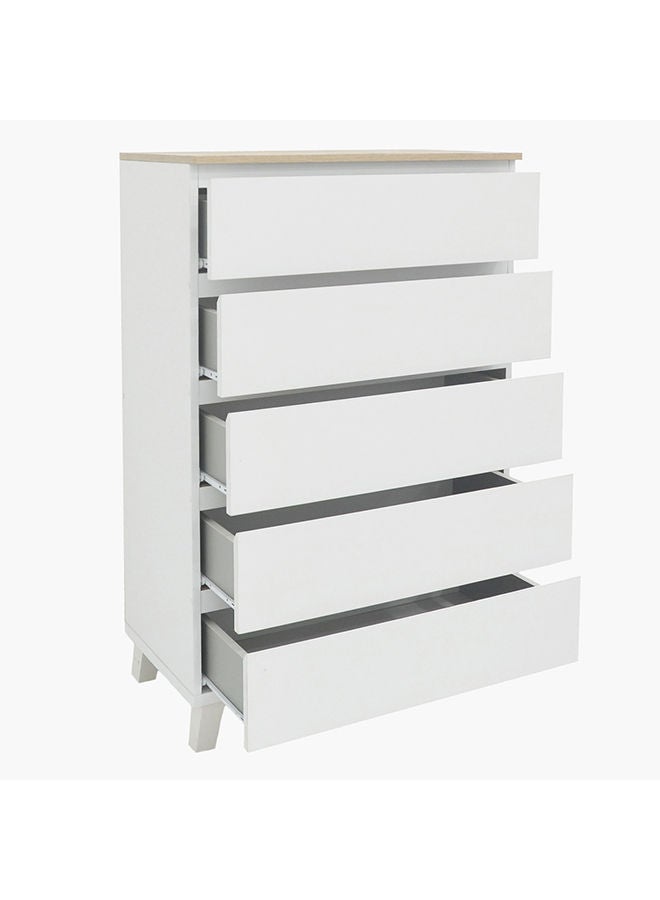 Home Box خزانة كولتورب بلس بـ 5 أدراج بأرجل 40 × 114.5 × 70 سم  - Image 4