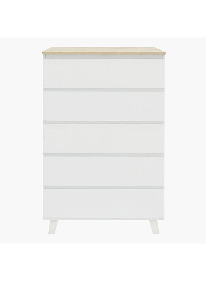 Home Box خزانة كولتورب بلس بـ 5 أدراج بأرجل 40 × 114.5 × 70 سم  - Image 3